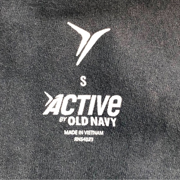 Old Navy Active Gray Capri Yoga Pants Blue TieDye Fold Over Waist  Womens Size S - Picture 6 of 7